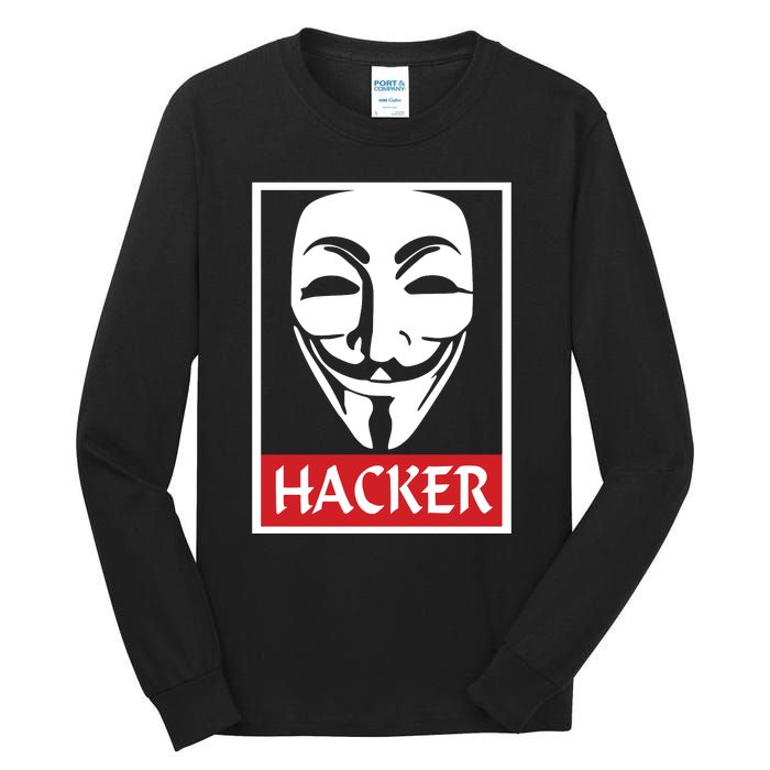 The Anonymous Hacker New Design Tall Long Sleeve T-Shirt