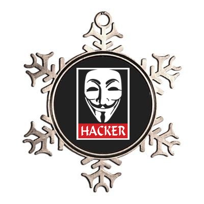 The Anonymous Hacker New Design Metallic Star Ornament