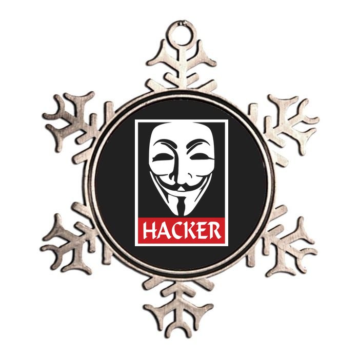 The Anonymous Hacker New Design Metallic Star Ornament