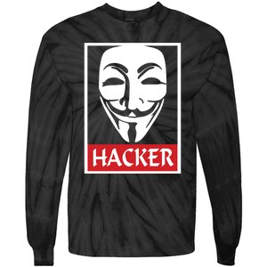 The Anonymous Hacker New Design Tie-Dye Long Sleeve Shirt