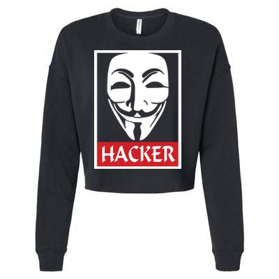 The Anonymous Hacker New Design Cropped Pullover Crew