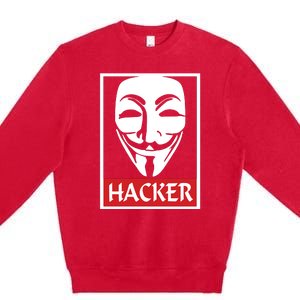 The Anonymous Hacker New Design Premium Crewneck Sweatshirt