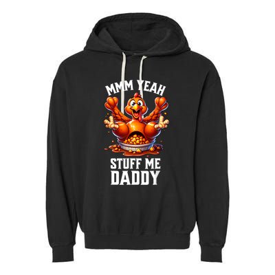 Thanksgiving Adult Humor Tacky Dirty Turkey Funny Garment-Dyed Fleece Hoodie