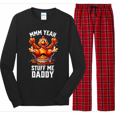 Thanksgiving Adult Humor Tacky Dirty Turkey Funny Long Sleeve Pajama Set