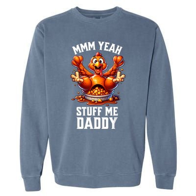 Thanksgiving Adult Humor Tacky Dirty Turkey Funny Garment-Dyed Sweatshirt