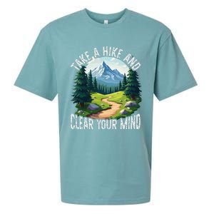 Take A Hike Clear Your Mind Refresh Your Soul Nature Lover Sueded Cloud Jersey T-Shirt