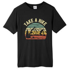 Take A Hike Retro Hiker Outdoors Camping Nature Hiking Tall Fusion ChromaSoft Performance T-Shirt