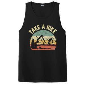 Take A Hike Retro Hiker Outdoors Camping Nature Hiking PosiCharge Competitor Tank