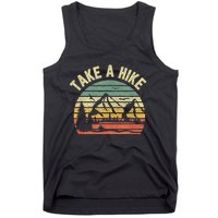 Take A Hike Retro Hiker Outdoors Camping Nature Hiking Tank Top