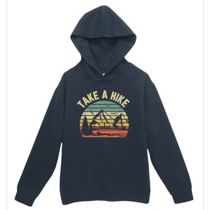 Take A Hike Retro Hiker Outdoors Camping Nature Hiking Urban Pullover Hoodie