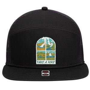 Take A Hike 7 Panel Mesh Trucker Snapback Hat