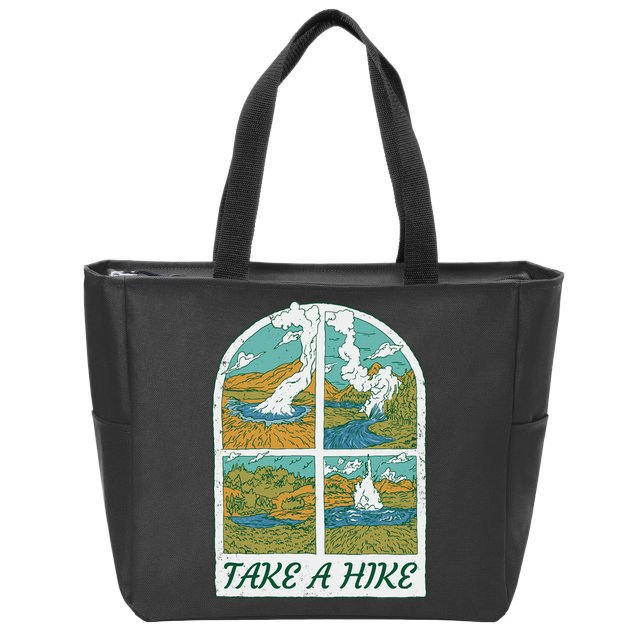 Take A Hike Zip Tote Bag