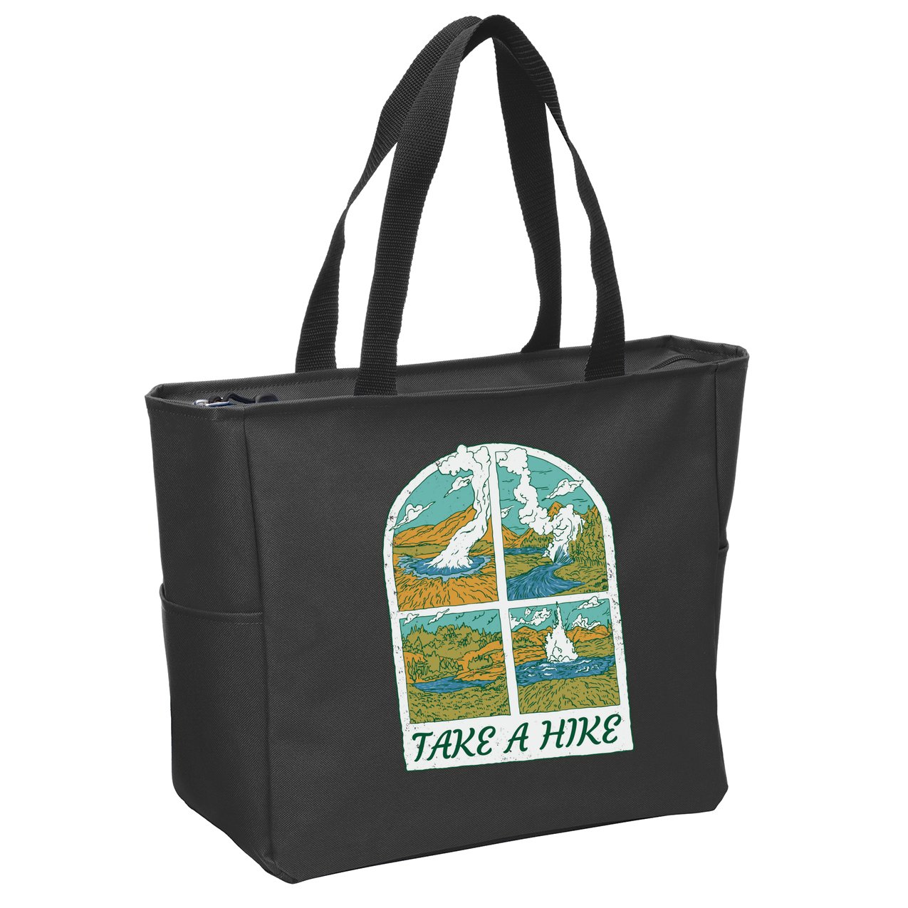 Take A Hike Zip Tote Bag