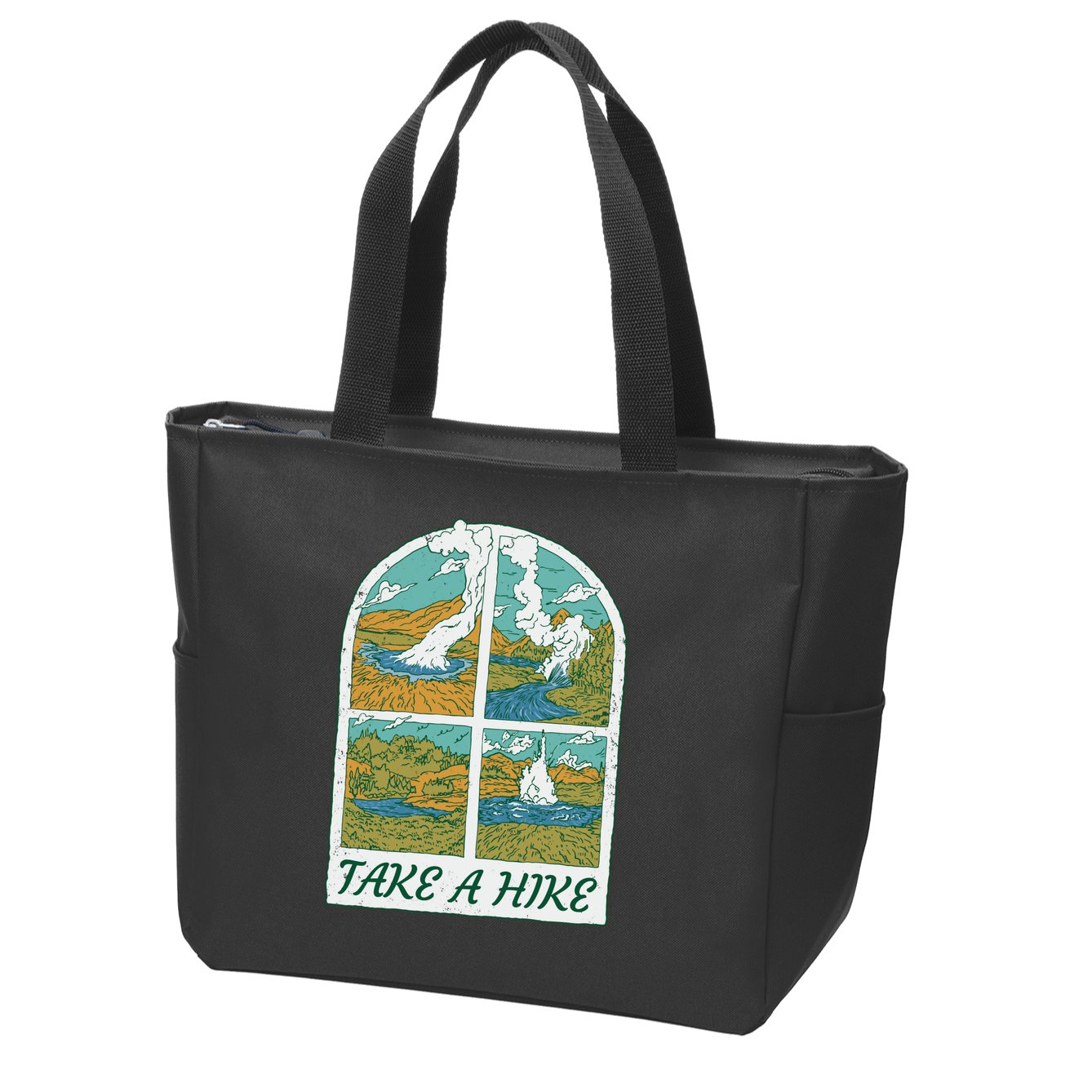 Take A Hike Zip Tote Bag