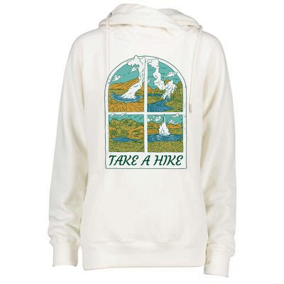 Take A Hike Womens Funnel Neck Pullover Hood