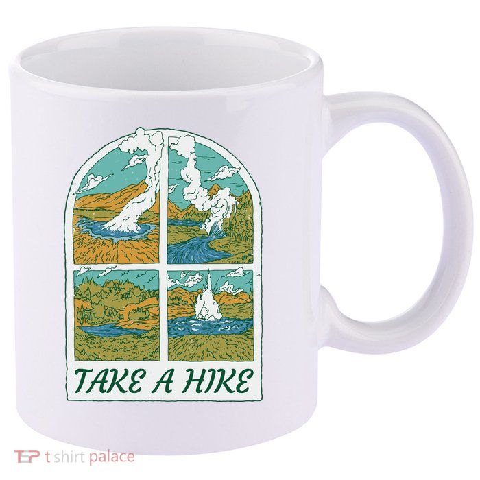 Take A Hike 11oz C Handle Ceramic Mug