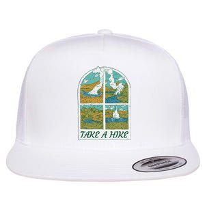 Take A Hike Flat Bill Trucker Hat