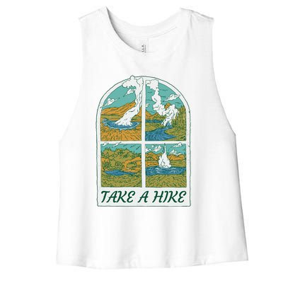 Take A Hike Women's Racerback Cropped Tank