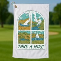Take A Hike Golf Towel