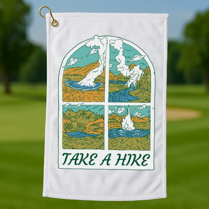 Take A Hike Golf Towel
