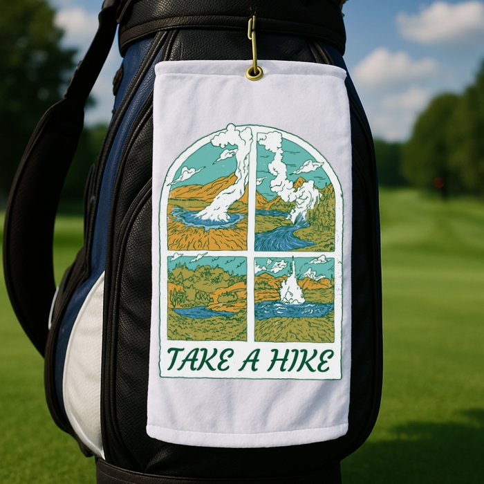 Take A Hike Golf Towel