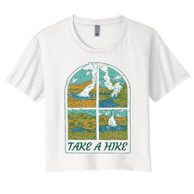 Take A Hike Women's Crop Top Tee