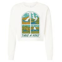 Take A Hike Cropped Pullover Crew
