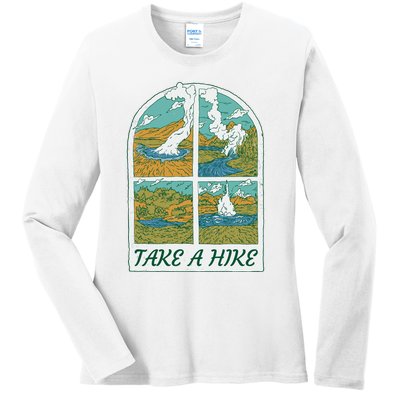 Take A Hike Ladies Long Sleeve Shirt