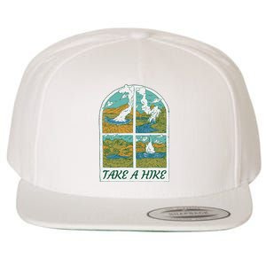 Take A Hike Wool Snapback Cap