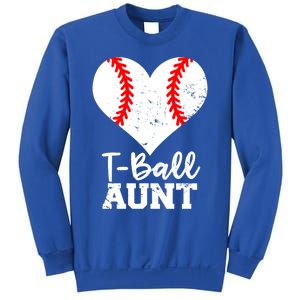 Tball Aunt Heart Funny Tee Ball Aunt Gift Sweatshirt