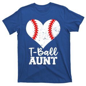 Tball Aunt Heart Funny Tee Ball Aunt Gift T-Shirt