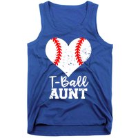 Tball Aunt Heart Funny Tee Ball Aunt Gift Tank Top