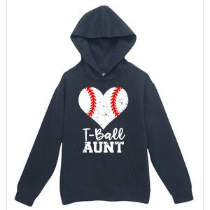 Tball Aunt Heart Funny Tee Ball Aunt Gift Urban Pullover Hoodie