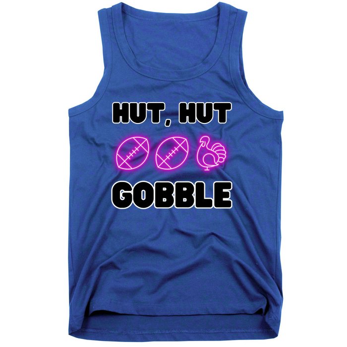 Thanksgiving Autumn Hut Hut Gobble Turkey Football Funny Gift Tank Top