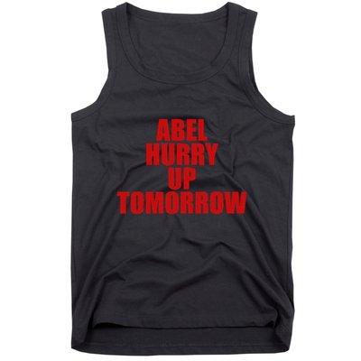 Trend Abel Hurry Up Tomorrow Fan Tank Top
