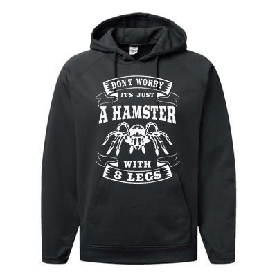 Tarantula Arachnid Hairy Spiders Entomophile Entomologist Performance Fleece Hoodie