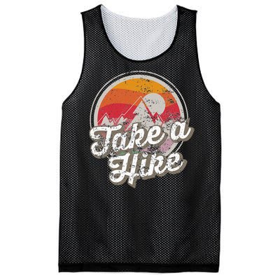 Take A Hike Retro Vintage Outdoor Hiking Mesh Reversible Basketball Jersey Tank