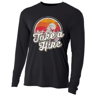 Take A Hike Retro Vintage Outdoor Hiking Cooling Performance Long Sleeve Crew