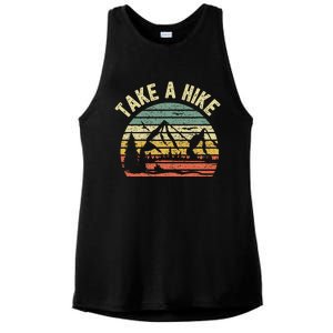 Take A Hike Outdoors Camping Nature Hiking Ladies PosiCharge Tri-Blend Wicking Tank