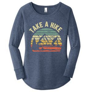 Take A Hike Outdoors Camping Nature Hiking Women's Perfect Tri Tunic Long Sleeve Shirt