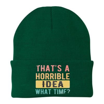 ThatS A Horrible Idea What Time Knit Cap Winter Beanie