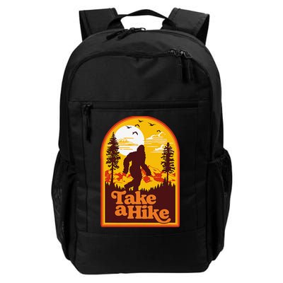 Take A Hike Bigfoot Earth Day Retro Sasquatch Hiking Camping Daily Commute Backpack