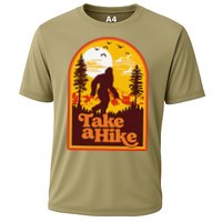 Take A Hike Bigfoot Earth Day Retro Sasquatch Hiking Camping Cooling Performance Crew T-Shirt