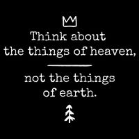Think About Heaven Bible Quote Impact Tech Backpack