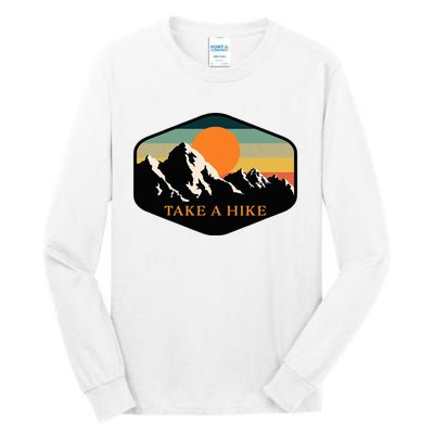 Take A Hike Retro Vintage Outdoor Hiking Tall Long Sleeve T-Shirt