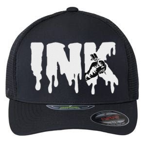 Tattoo Artist Ink Doing A Tattoo Flexfit Unipanel Trucker Cap