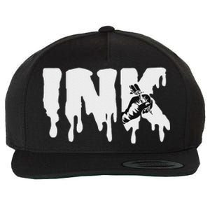 Tattoo Artist Ink Doing A Tattoo Wool Snapback Cap