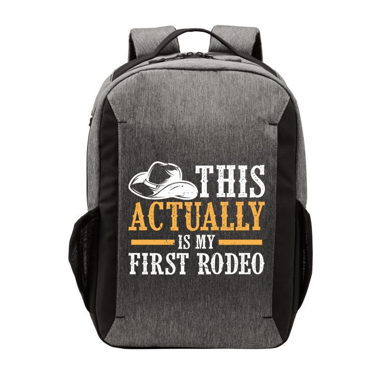 That Actually Is My First Rodeo Vintage Retro Country Life Cowboy Vector Backpack