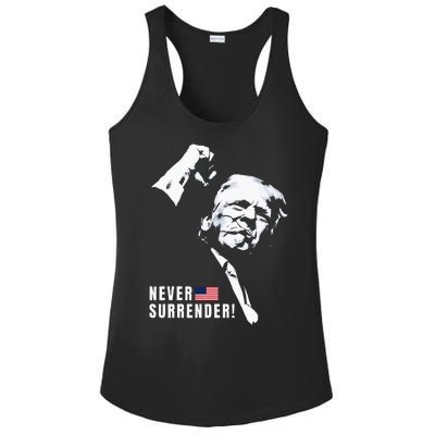 Trump Assassinated Injured In Pennsylvania July 13 2024 Ladies PosiCharge Competitor Racerback Tank