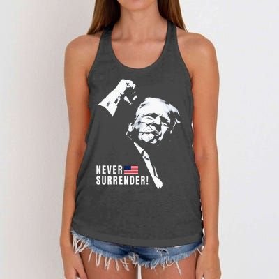 Trump Assassinated Injured In Pennsylvania July 13 2024 Women's Knotted Racerback Tank